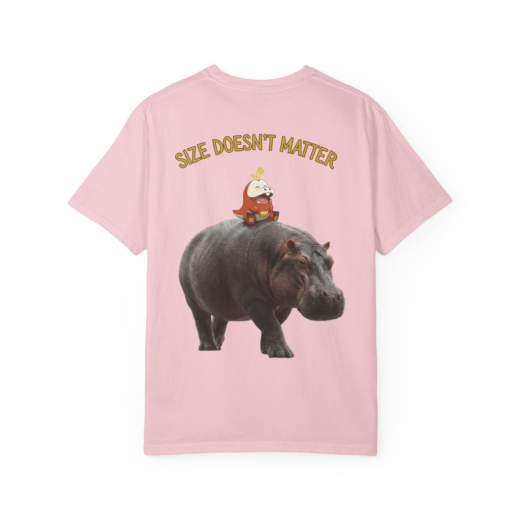 Hippo Ride Cartoon T-Shirt — Cute Hippo & Character Graphic Tee