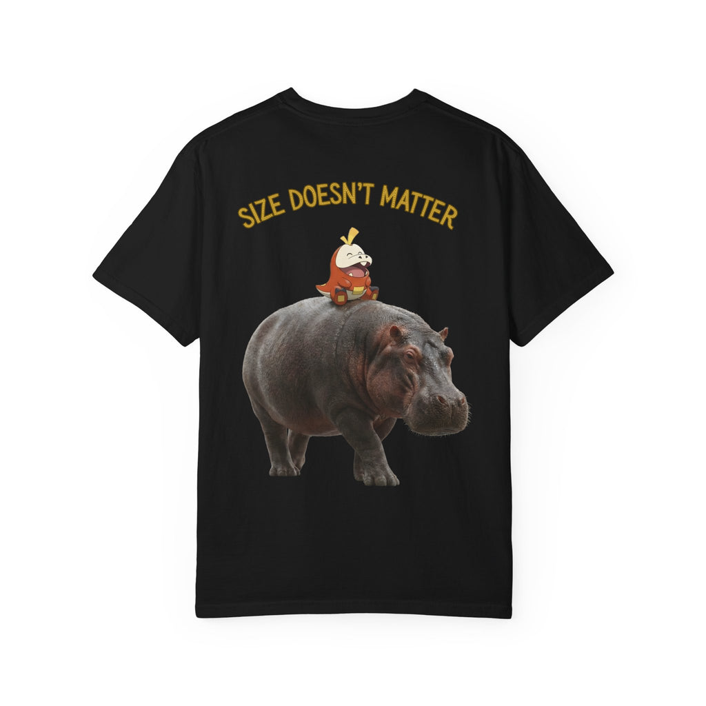 Hippo Ride Cartoon T-Shirt — Cute Hippo & Character Graphic Tee