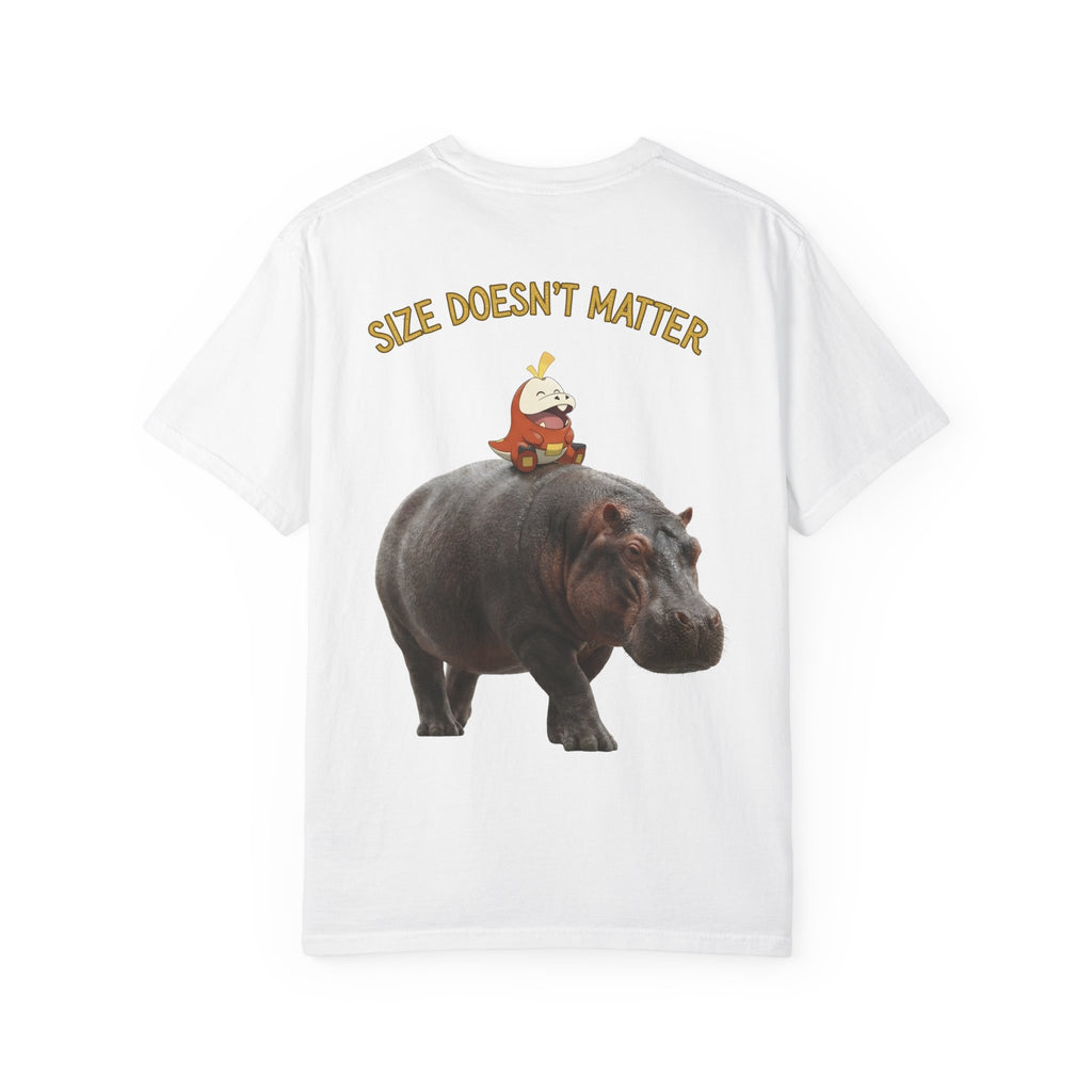 Hippo Ride Cartoon T-Shirt — Cute Hippo & Character Graphic Tee