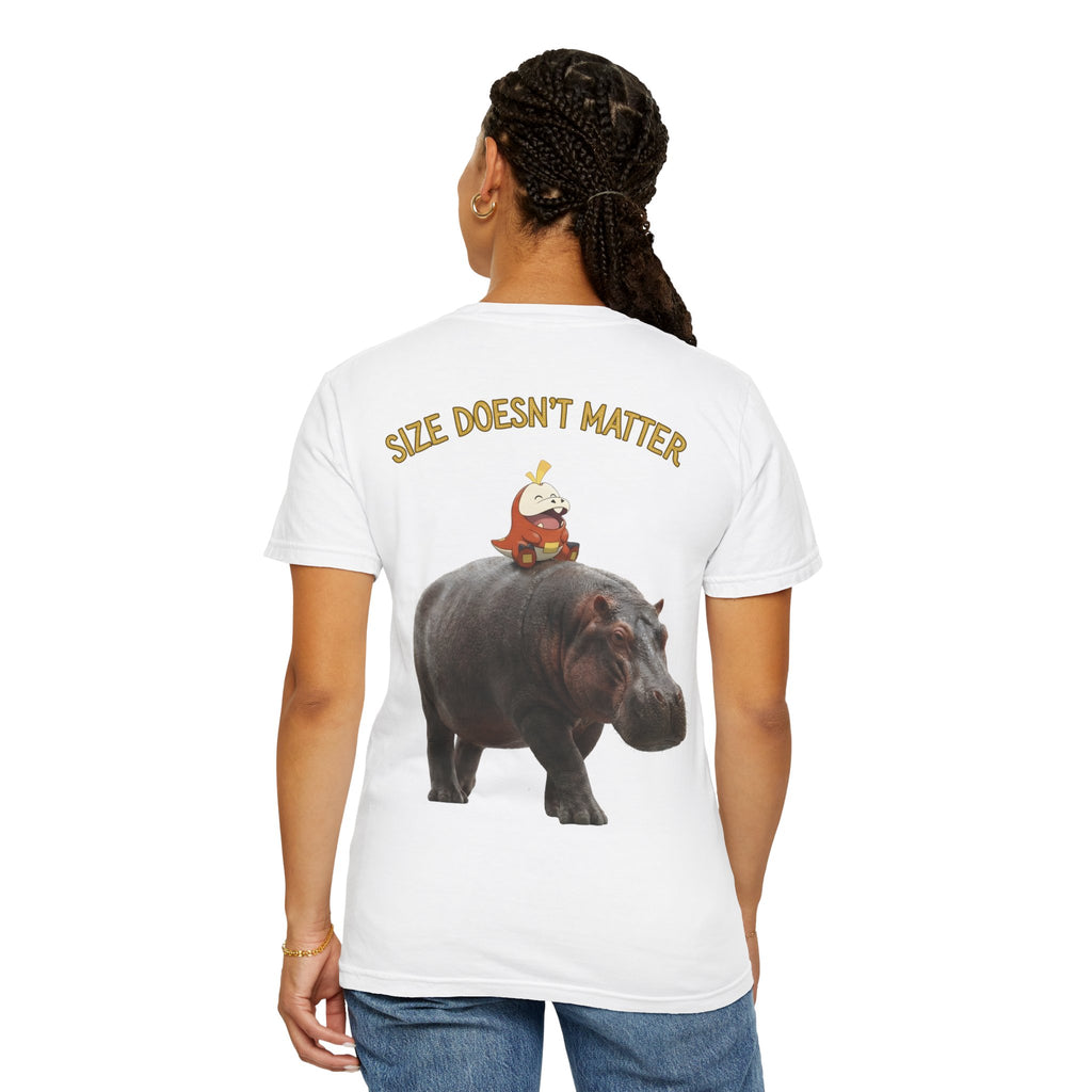 Hippo Ride Cartoon T-Shirt — Cute Hippo & Character Graphic Tee