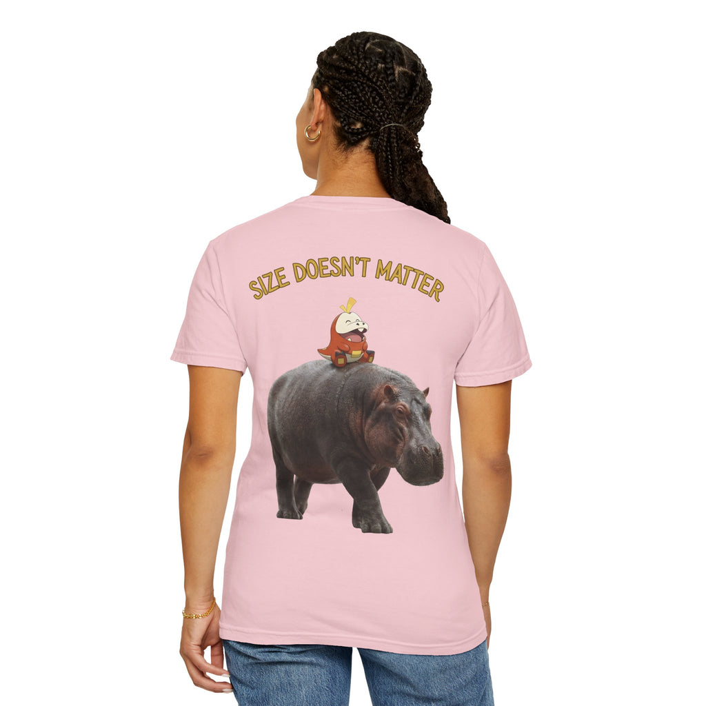 Hippo Ride Cartoon T-Shirt — Cute Hippo & Character Graphic Tee