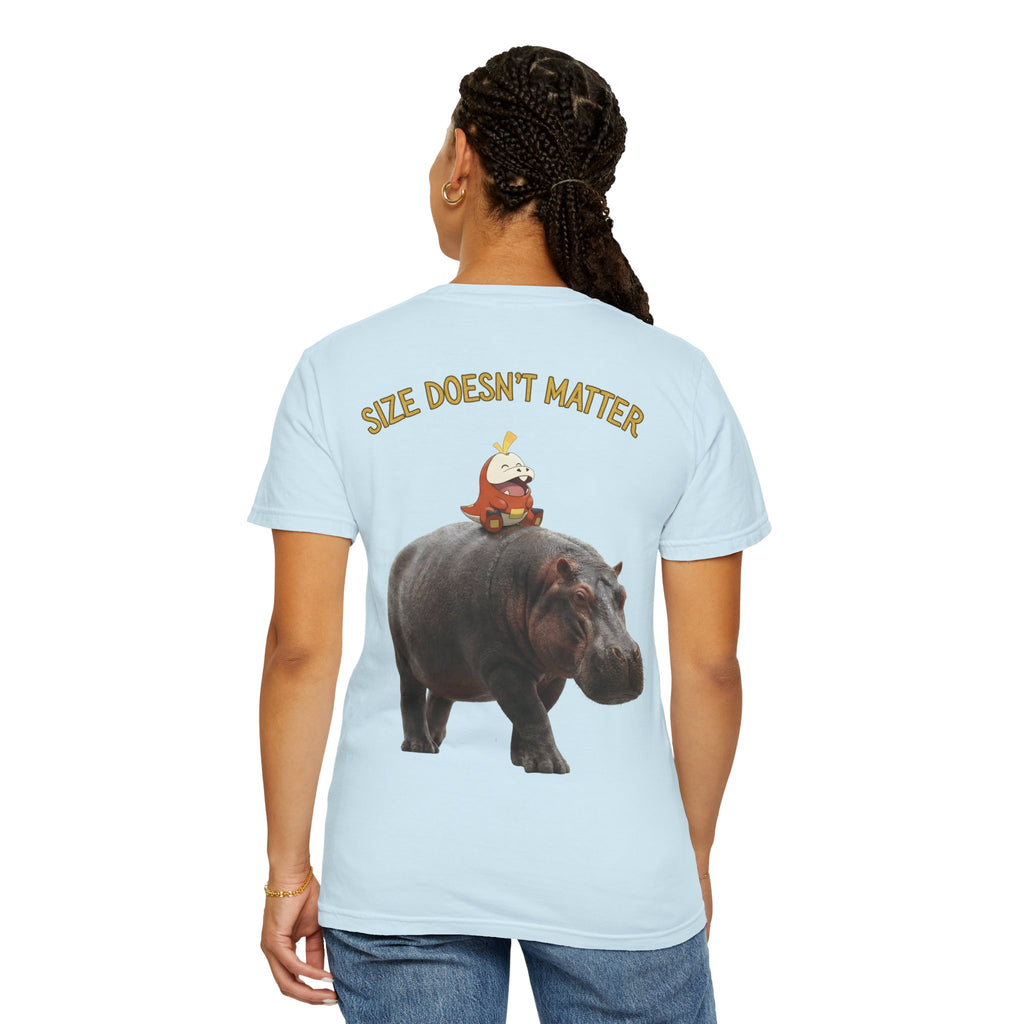 Hippo Ride Cartoon T-Shirt — Cute Hippo & Character Graphic Tee